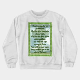 Green Irish Blessing Crewneck Sweatshirt